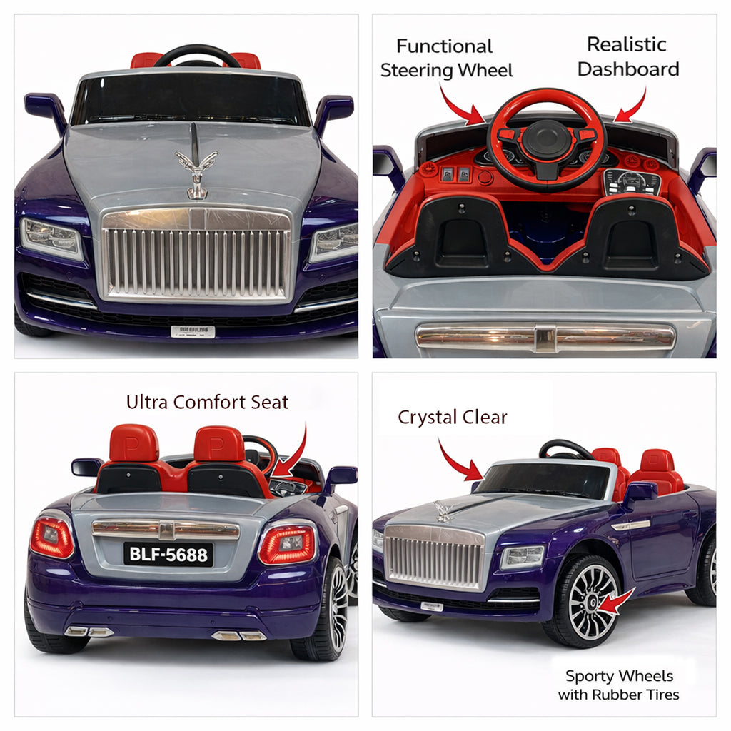 Luxury Kids Ride-On Convertible Car with Remote Control