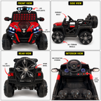 Kids Ride-On Electric Red Jeep 4x4