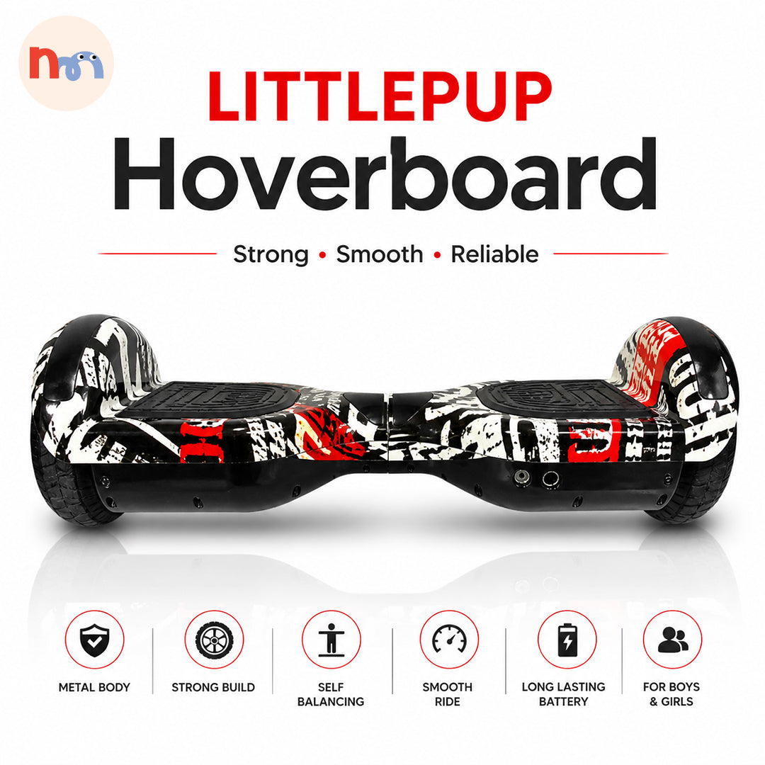 Self-Balancing Hoverboard with LED Lights & Anti-Slip Footpads