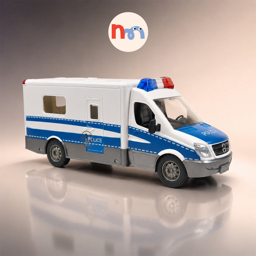 RC Police Van Toy with Remote Control & Police Figure