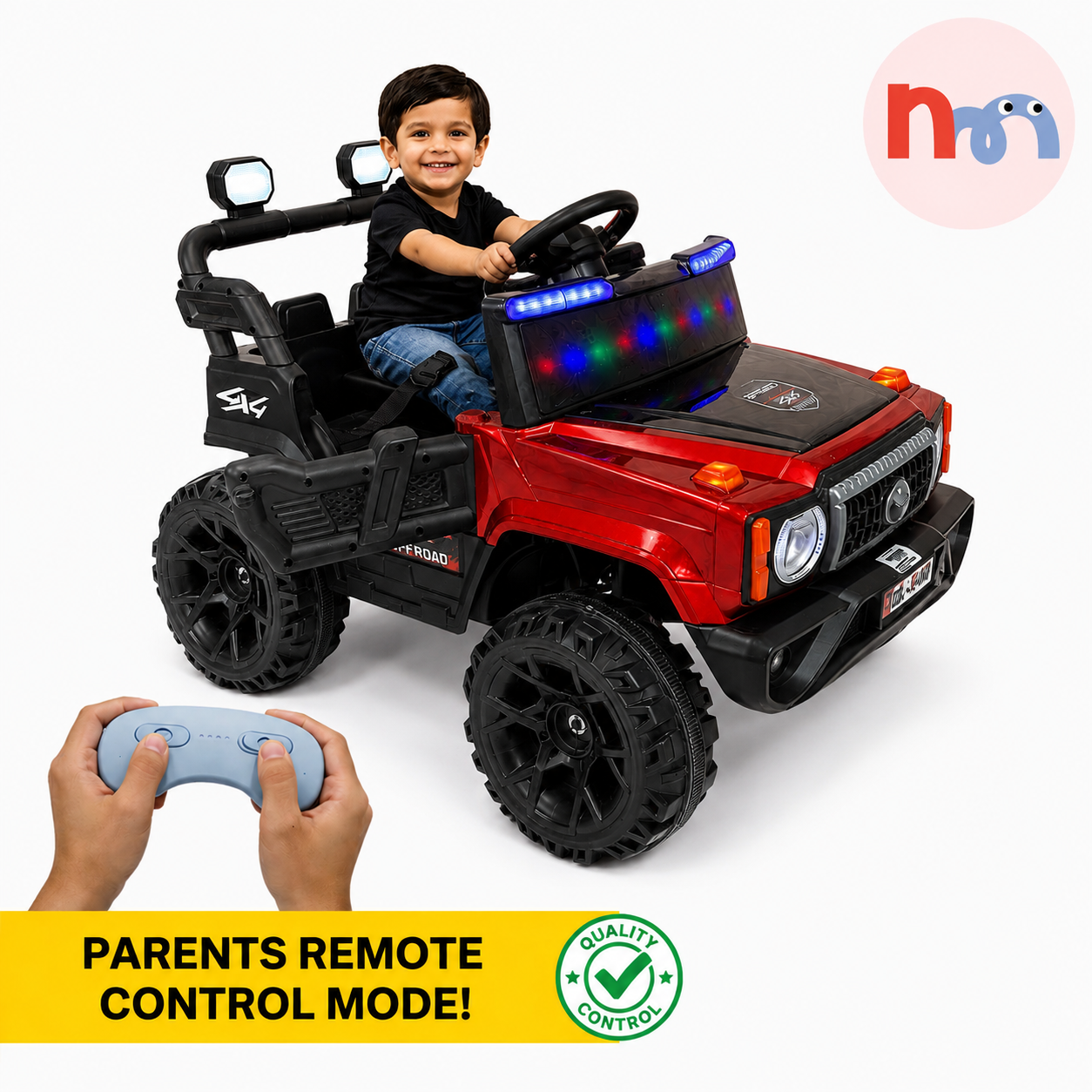 Kids Electric 4x4 Ride-On Jeep with Remote Control