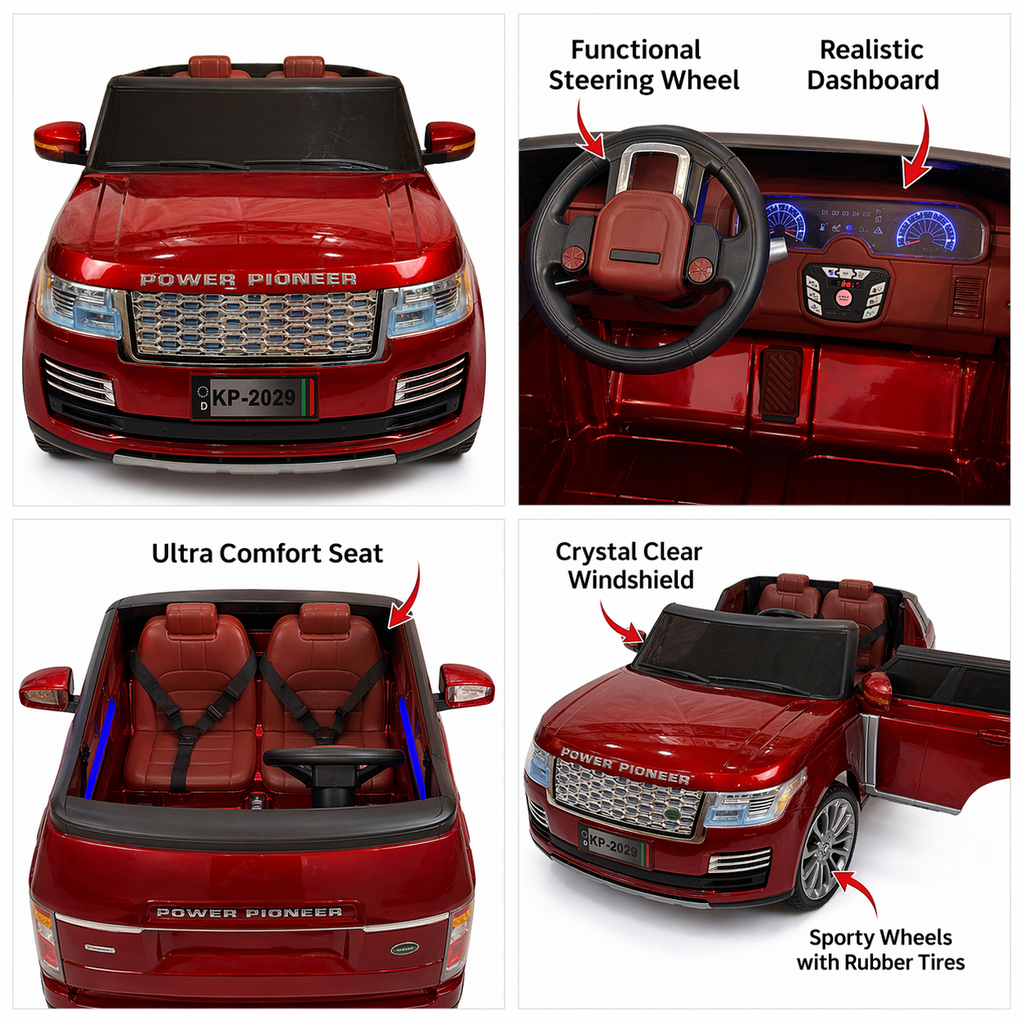 Luxury Red SUV Kids Electric Ride-On Car