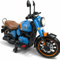 Blue Royal Enfield Style Kids Electric Ride-On Bike