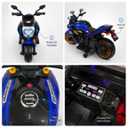 Blue Sport Style Kids Electric Ride-On Bike