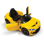 Yellow Kids Ride-On Bentley Sports Car