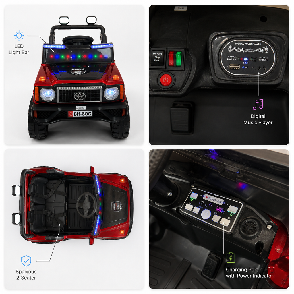 Kids Electric 4x4 Ride-On Jeep with Remote Control