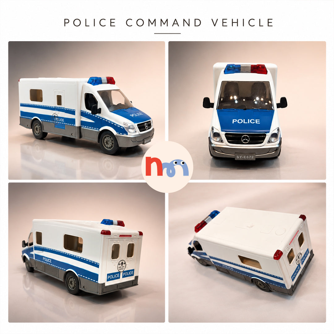 RC Police Van Toy with Remote Control & Police Figure