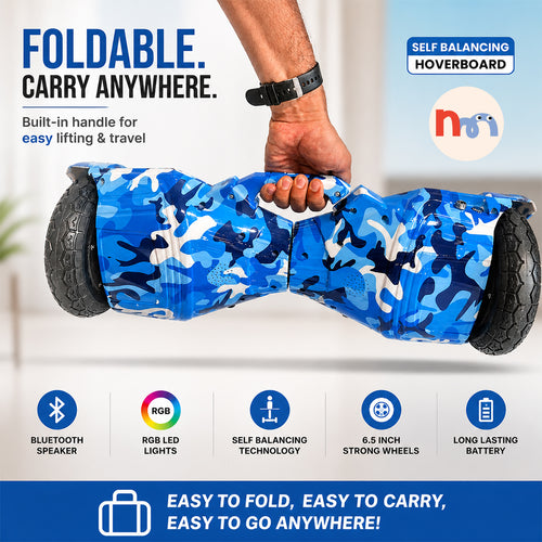 Blue Camo Self-Balancing Hoverboard