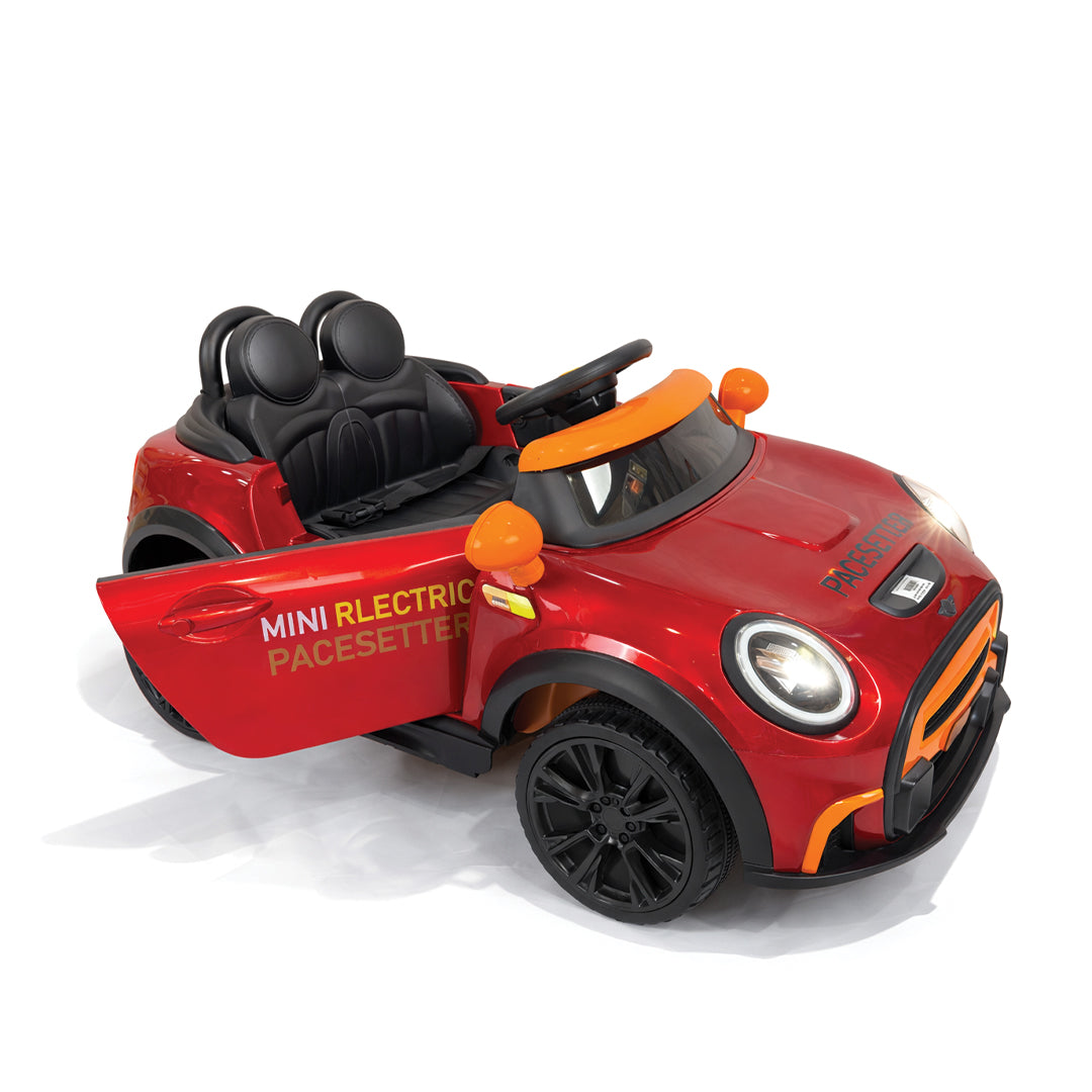 Red Mini Cooper Style Kids Electric Ride-On Car with Remote Control