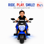 Blue Sport Style Kids Electric Ride-On Bike
