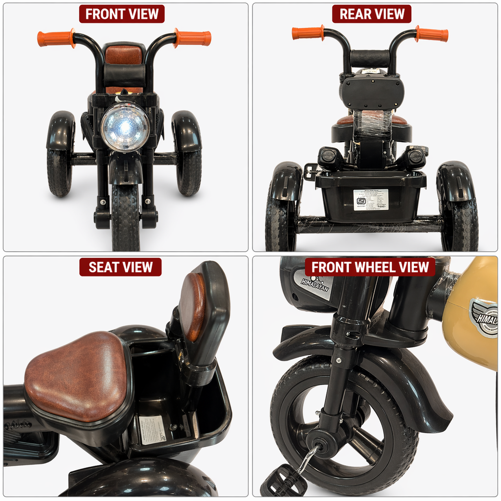 Classic Kids Pedal Ride-On Tricycle with Vintage Styling