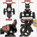 Classic Kids Pedal Ride-On Tricycle with Vintage Styling