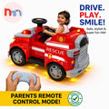 Ride-On Rescue Fire Truck with Parental Remote Control