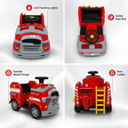 Ride-On Rescue Fire Truck with Parental Remote Control