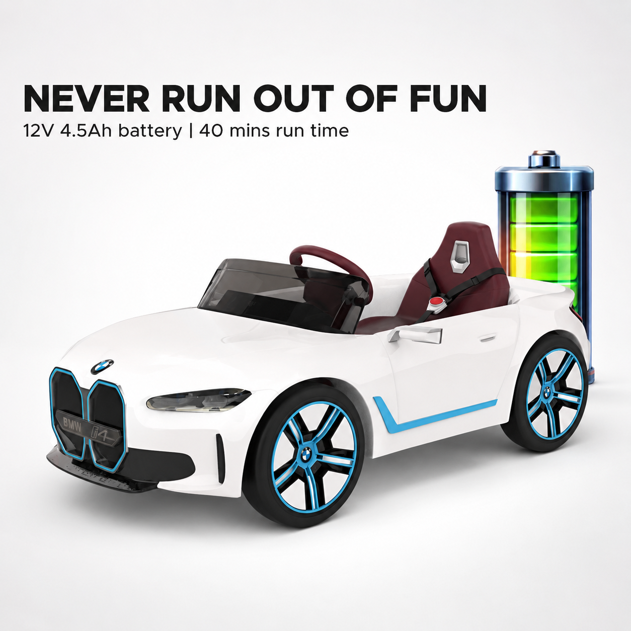 White BMW Ride-On Car