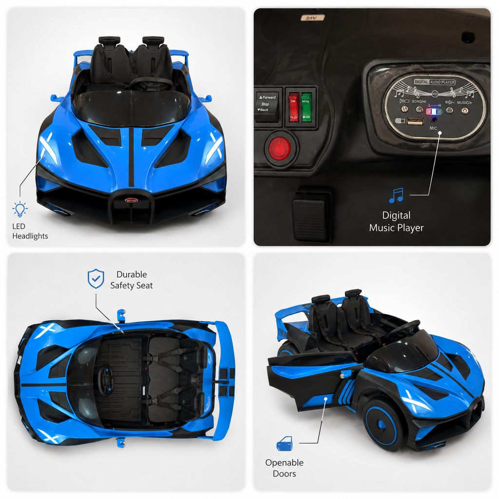 Luxury Kids Electric Ride-On Sports Car with Remote Control