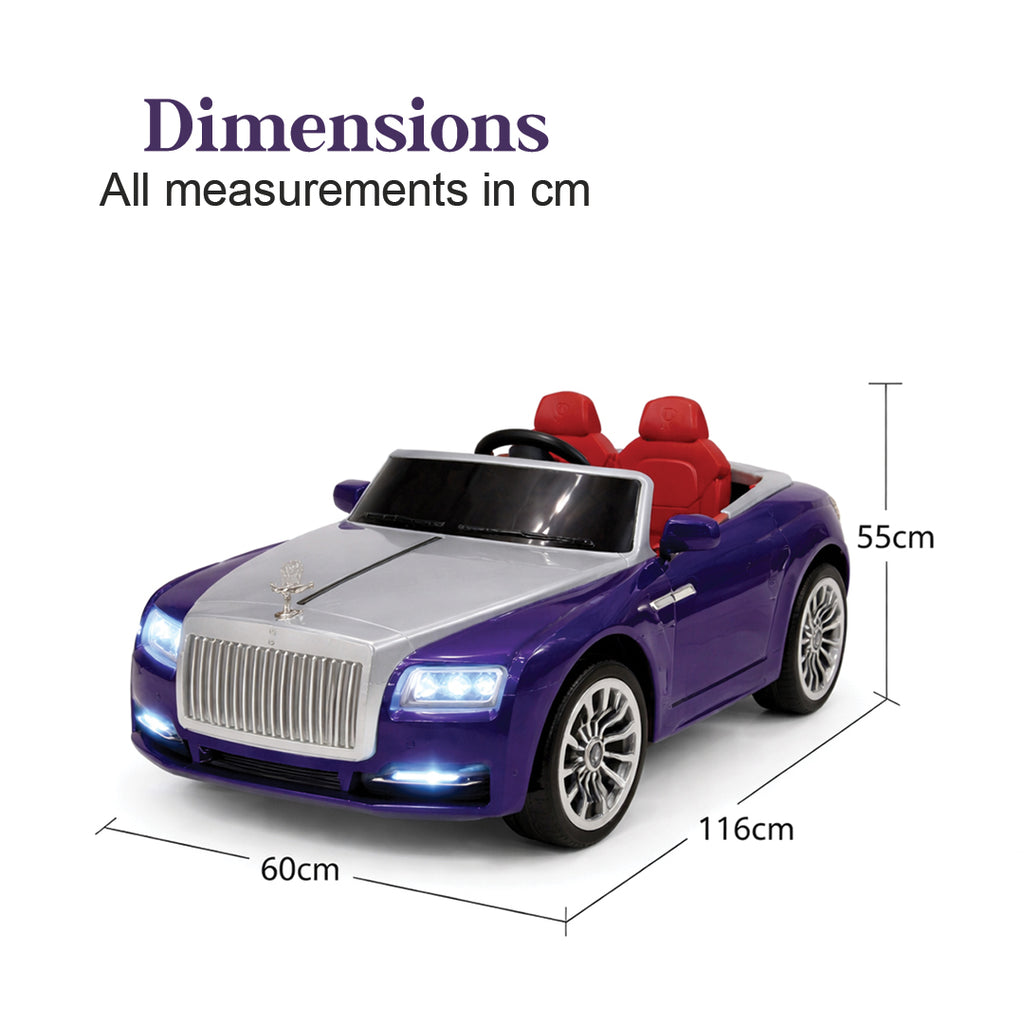 Luxury Kids Ride-On Convertible Car with Remote Control