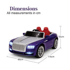 Luxury Kids Ride-On Convertible Car with Remote Control