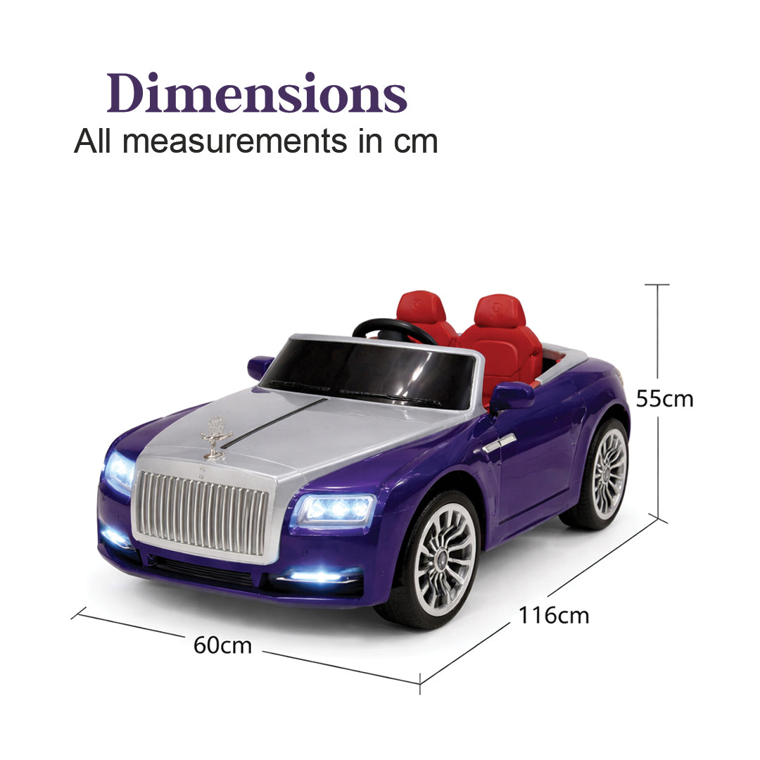 Luxury Kids Ride-On Convertible Car with Remote Control