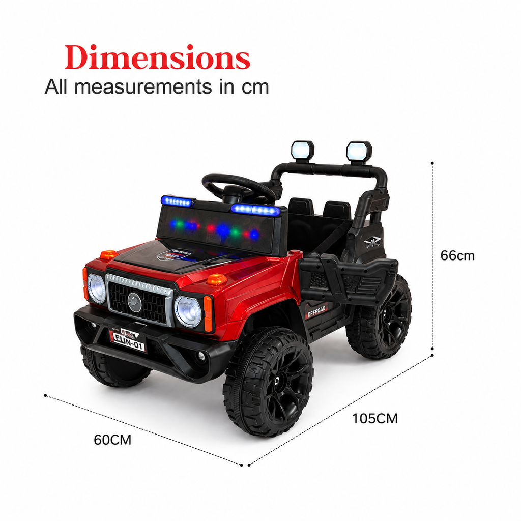 Kids Electric 4x4 Ride-On Jeep with Remote Control