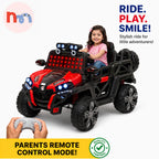 Kids Ride-On Electric Red Jeep 4x4