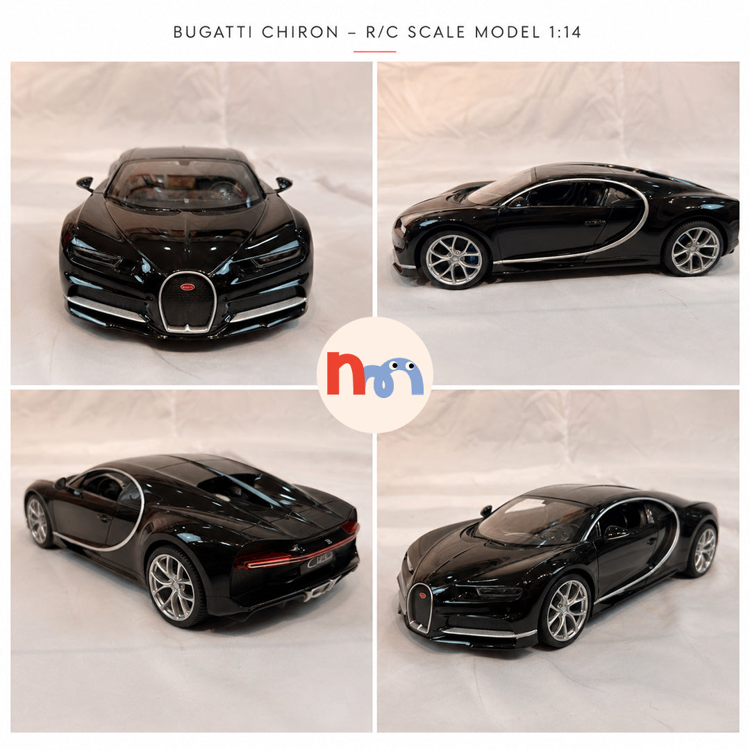 Black Bugatti Chiron RC Remote Control Car